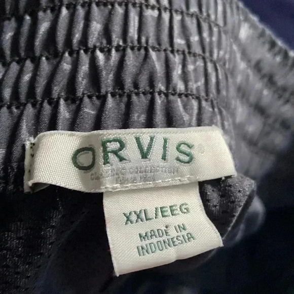 Orvis Black-Gray Graphic Design Skirt Performance Shorts (Skort) in Size XXL - Picture 7 of 8
